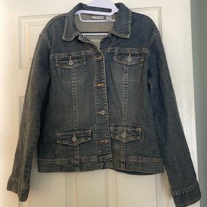 Chico’s  Platinum Denim jacket Size 2